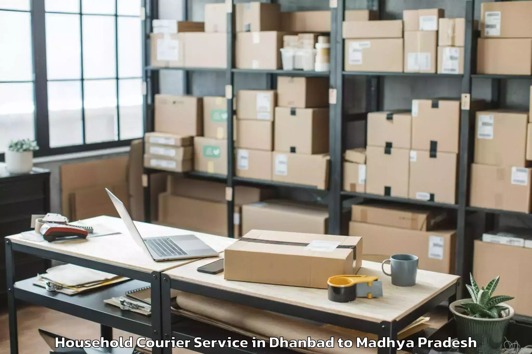 Book Dhanbad to Madwas Household Courier